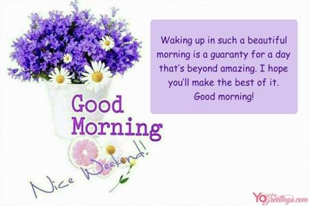 Create Your Own Flower Good Morning Greeting Cards Images