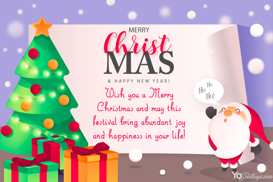Download lovely christmas greeting cards with santa claus