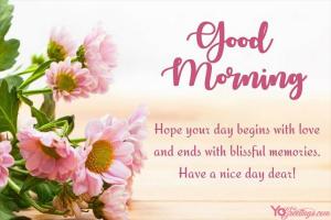 Free Good Morning Coffee Wishes Card Online Maker