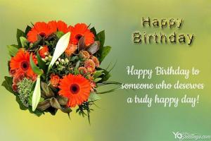 Beautiful Flowers For Birthday Wishes Card Images