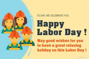 Happy Labor Day Wishes Card For Whatsapp Status