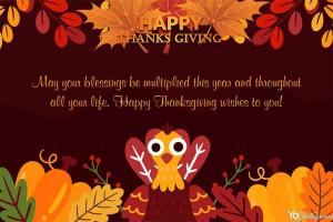 Free Online Thanksgiving Card Printable