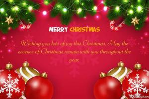 Wishing You Christmas And Happy New Year 2021 Greeting Card Online