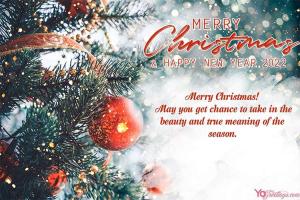 Free Christmas Greeting Cards With Your Name Edit