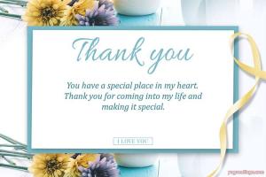 Yellow Flower Thank You Card Images Download