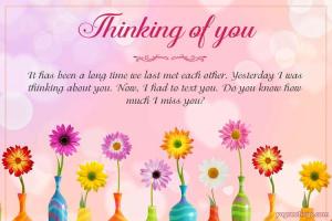 Flowers Thinking of You Greeting Card Maker Online