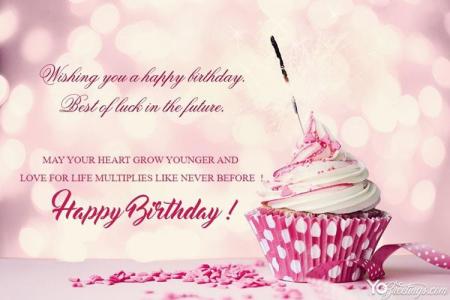 Cupcakes Birthday Greeting Wishes Cards Images