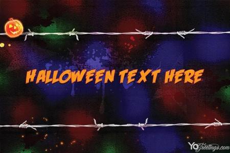 Horror Halloween Greeting Card Text Effects