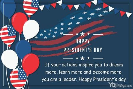 Make Happy Presidents' Day 2022 Greeting Cards in USA