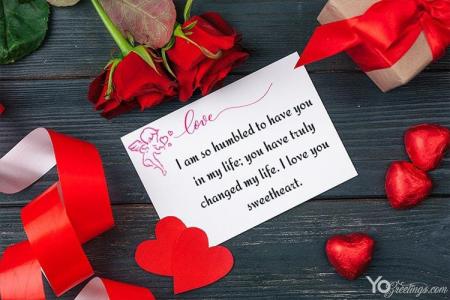 Personalize Red Rose Love Card for Your Loved Ones