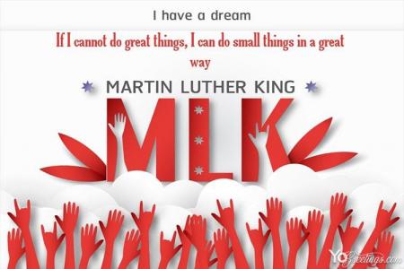 Free Luther King Jr. Day January 17 Cards Maker Online