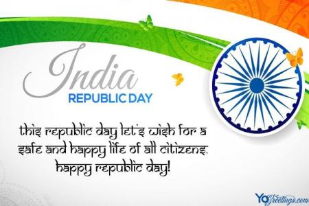 26 January Greeting Cards- Happy Republic Day Cards Maker Online