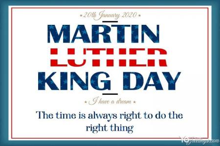 Free Happy Martin Luther King Jr. Day Greeting Wishes Cards