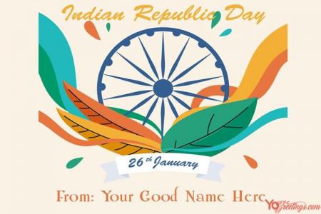 Free Happy Republic Day 2022 Cards With Name Pic