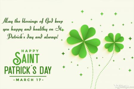 Make St Patrick's Day Clover Leaves Greeting Cards
