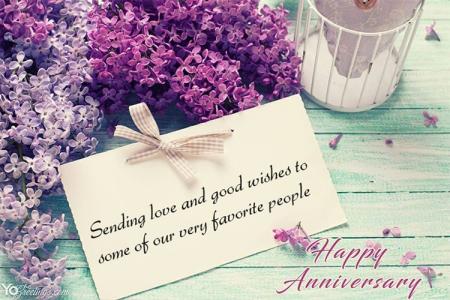 Create Anniversary Card With Wishes Online Free