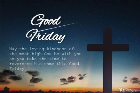 Create Good Friday Card for Easter Day Online Free