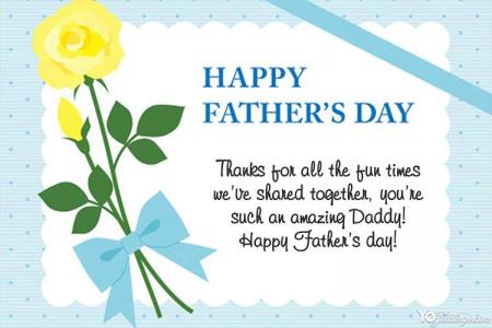 Happy Father's Day: Print Wishes and Messages on Cards