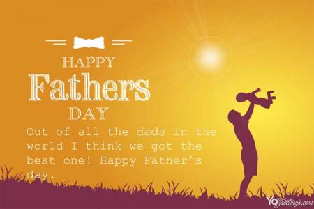 Customize Happy Father's Day Cards Templates Online