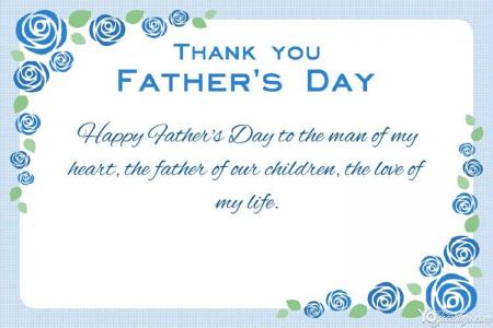 Make a Thank You Card on Father's Day