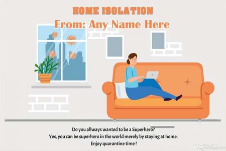 Home Isolation & Work From Home Card Online Free