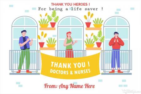 Thank You Healthcare Heroes, Doctors and Nurses Cards