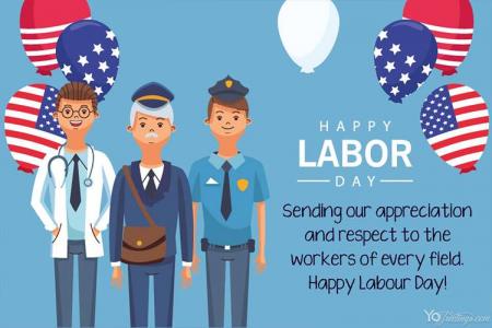 Happy Labor Day Wishes Card Online Free Download