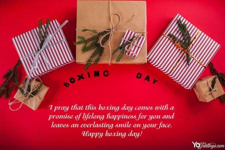 Make Your Own Red Boxing Day Cards With Free Online Greeting Card