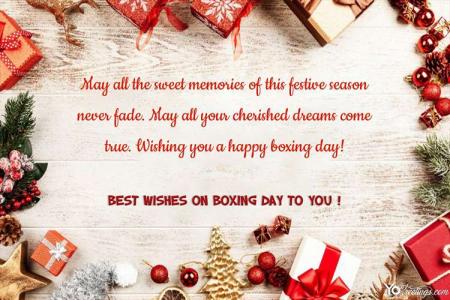 Free Online Gift Boxing Day Card Maker