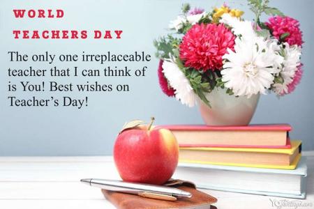 5th October World Teachers Day Greeting Cards