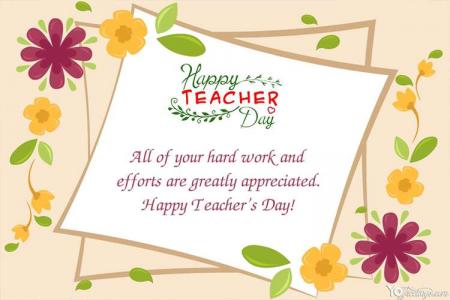 Make World Happy Teacher's Day Card Online Free