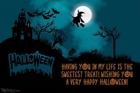 Make Spooky Halloween eCards, Greeting Cards With Wishes