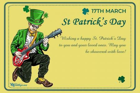 Free St. Patrick's Day Wishes Card Maker Online