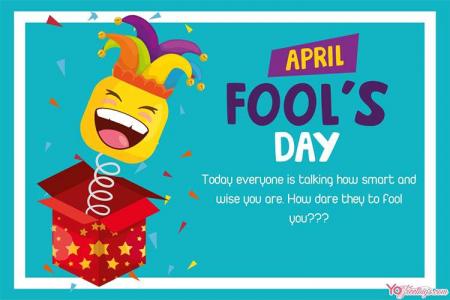 Create April Fools' Day Wishes Greeting Card