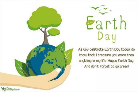Free Earth Day Card Maker with Online Template