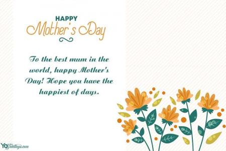 Free Floral Happy Mother's Day Card Images Download
