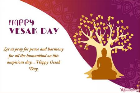 Create Vesak Day 2022 Greeting Cards Online For Free