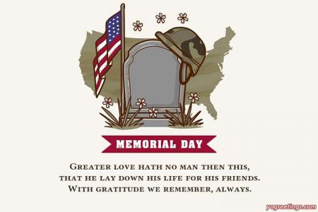 USA Memorial Day Wishes Cards Online Free