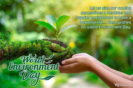 Send World Environment Day Greeting Cards With Green Background