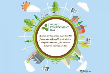 Happy World Environment Day With Ecological World