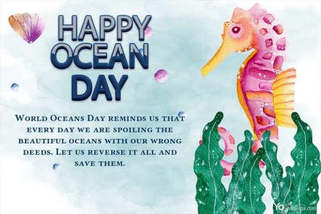 Create World Ocean Day eCards & Greeting Cards Online