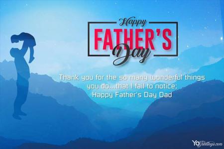 Free Download Happy Father's Day Greeting Cards Maker Online
