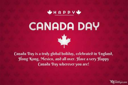 Happy Independence Day Greeting Cards for Canada Day