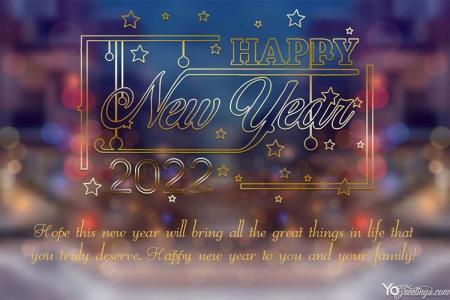 Free Online Happy New Year 2022 Greeting Cards Images