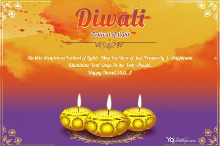 Beautiful Diwali 2022 Card Images With Name And Wishes