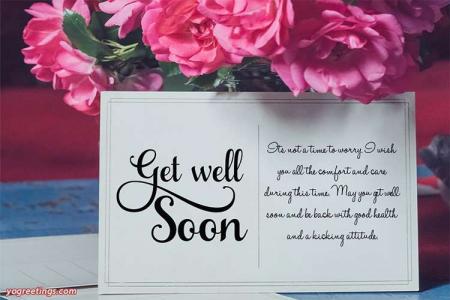 Free Flowers Get Well Soon Greeting Cards