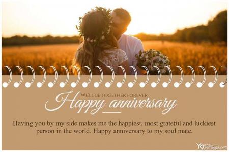 Customize Marriage Wedding Anniversary Cards With Photos And Wishes
