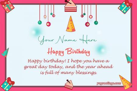 Birthday Wishes for Best Friend With Name