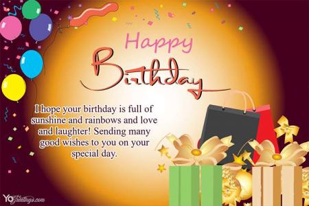 Happy Birthday Messages With Gift Box For Status