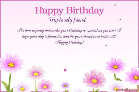 Birthday Wishes for Lovely Friend on Their Special Day